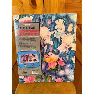 Vintage 1998 Pioneer Jumbo Memory Scrapbook 100 Page Floral Photo Album NWT (639